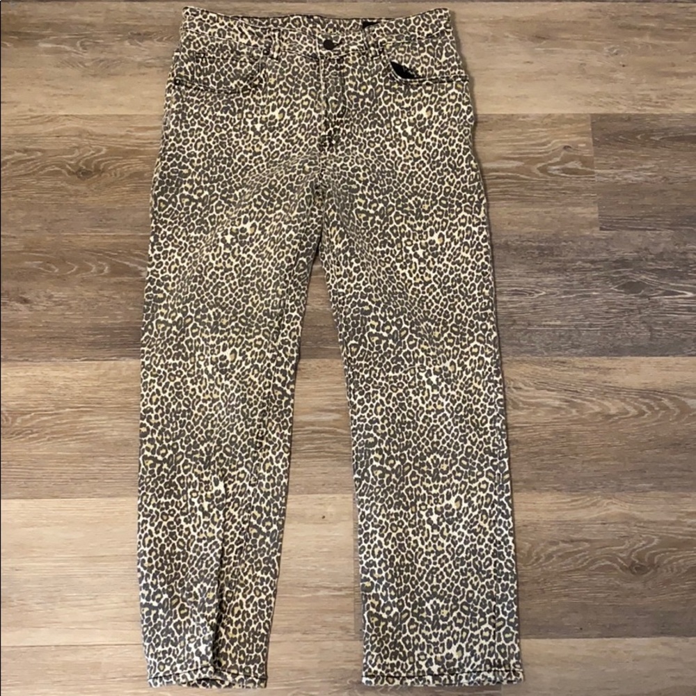 ALLSAINTS animal print jeans